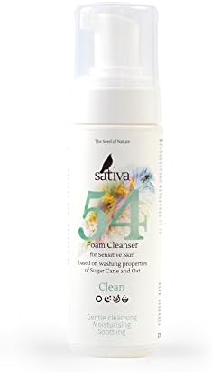 100% Natural Facial Cleanser Unscented Hypoallergenic for Sensitive Skin with purifying ingredients of Sugar Cane and Oat for Men, Women, Teens 5,58 fl.oz/165 ml