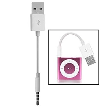 ALLSHOPSTOCK (#19) USB bis 3.5mm Klinkenstecker Daten Sync & Last Kabel für iPod Shuffle 1st /2nd /3rd /4th /5. /6. Generatio