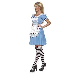 Disfraz de Alicia Baraja de Cartas – Vestido Azul – Smiffys-39474S