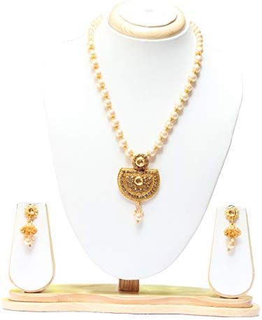 Swarajshop Copper Gold-Plating Necklace Set for Women's