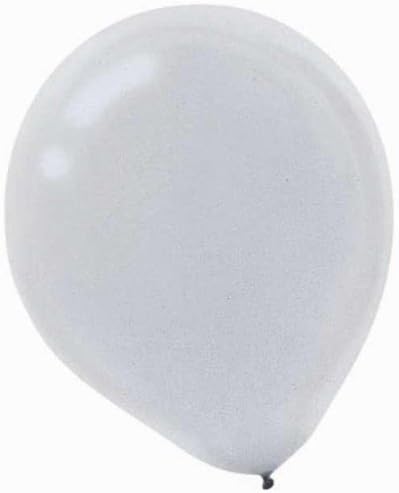 Silver Pearl 12in Latex Balloons 72ct by Party America