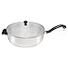 Farberware Classic Stainless Steel Fry Saute Pan/Chefpan with Lid, 6 Quart, Silver