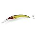 Maoko 10pcs Plastic Minnow Fishing Lures Baits Deep Diver Sinking Bass Crankbaits with 3d Eyes Two VMC Treble Hooks 6.1
