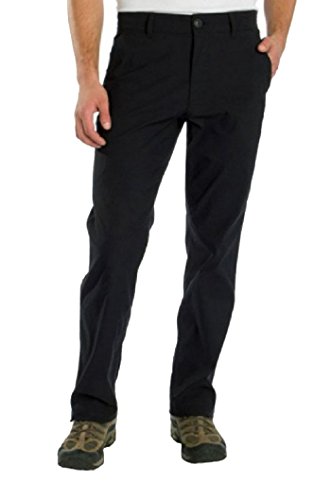 UnionBay Mens Rainier Travel Chino Pants, Black, 36x32