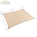 Outhere 8'X10' Waterproof Sun Shade Sail Rectangle - Durable Outdoor Canopy UV Shelter for Patio Lawn - Sand Color