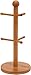 Lipper International 8899 Bamboo Wood 6-Peg Mug Tree for Coffee or Tea Cups, 6-1/4