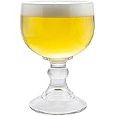 Schooner Beer Glass - 21 Oz Extra Large Goblet Crystal Style ZERO LEAD Shrimp Cocktail, Coronaritas, Margaritas