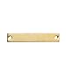 5 Count Gold Plated Rectangle Bar Metal Stamping Blank Tag with Two Holes 38mm x 6mm