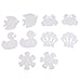 10Pcs Cartoon Tub Treads Non Slip Bath Tub Safety Sticker Appliques-Clear