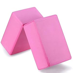 Xsong Yoga Block for Pilates High Density Non-Slip Surface EVA Foam Blocks Pilates Meditation for Improve Stretching and Balance Flexibility