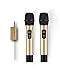 Wireless Microphone System, UHF Dual Handheld Dynamic Mic Set with Rechargeable Receiver, 1/4