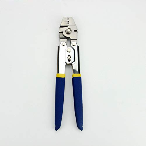 Leberna Up To 2.2mm Wire Rope Crimping Tool With 150Pcs 3 Size Aluminum Double Barrel Ferrule Crimping Loop Sleeve Kit | for Wire Rope and Cable or Anything Requires Strong Cable