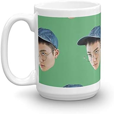 EXO Lucky One D.O. Pattern Kpop Merch | Kpop Shirt | Kpop Mugs | Kpop Stickers | Women Tees | Korean Group 15 Oz White Ceramic