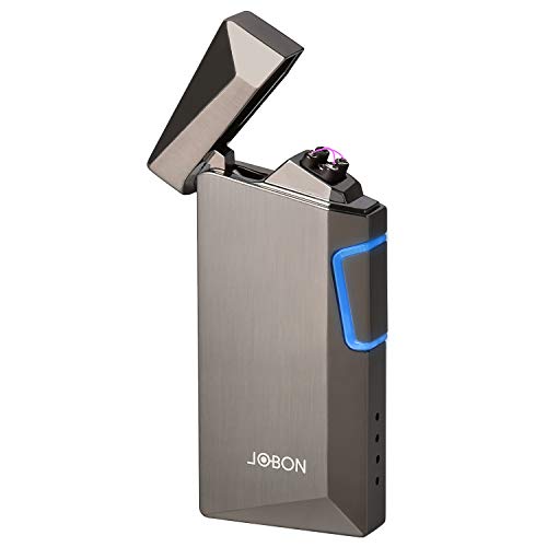 Arc Lighter USB Rechargeable Electric Lighters Windproof Flameless Lighter Arc Plasma Lighter with LED Battery Indicator for Candle, Hiking, Camping - Outdoors Indoors