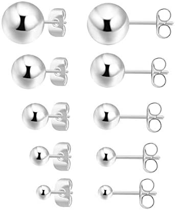 925 Sterling Silver Stud earrings Set