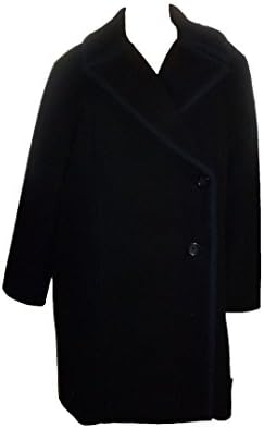 Kate Spade Saturday Piped Overcoat Large Black