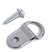 EDCarrying 100 Pack Heavy Duty D Ring Picture Hangers with Screws Single Hole EDC-01
