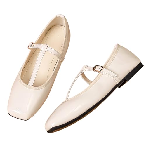Dear Time Mary Jane Shoes for Women Ballets Strap