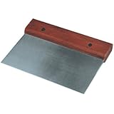 Winware Stainless Steel Dough Scraper with Wood Handle