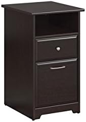 Bush Furniture Cabot Collection Espresso Laminate 2 Drawer Pedestal