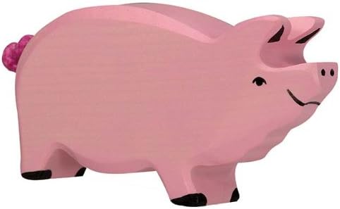 Holztiger HT80064 Boar Wooden Figure - Assorted Colours
