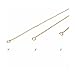 BENIQUE 14K Gold Filled Necklace Extender - Fine Chain, Durable Strong Removable, Made in USA, Set of 3 (14K Gold Filled/Set 2
