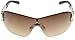 GUESS Women's Metal/semi Rimless Shield Sunglasses, GLD-34, 0 mm