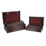 Classic Leather Trunk (Set of 4)