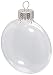 Darice 2.6 Inches Clear Disc Glass Ornaments - Pack of 6 primary