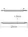 Mudder Watch Pins Spring Bar Pins, 1.5 mm by 20 mm, 2 Pairs, and Spring Bar Tool for Watch Straps Bands