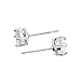 CAETLE ®White Crystal Zironia Bling Bling Shine Gem Mounted Stud Earrings