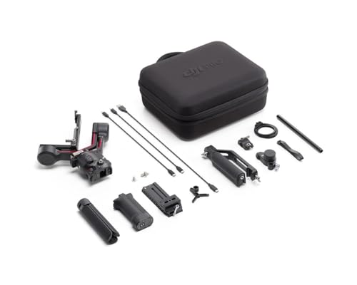 DJI RS 3 Combo – 3-Achsen Gimbal-Stabilisator für DSLR- und spiegellose Kameras, 3 kg Zuladung, automatische Achsensperren, 1,8" Touchscreen, RS-Stabi