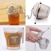 New Pot Type Reusable Stainless Steel Mesh Tea Herb Spice Ball Strainer Infuser Filter. Size (W top 2 in., bottom 1.25 in;H 1.8 in);Good for Glasses, Cups, Teapots, Cooking Pots, or Hanging Potpourri