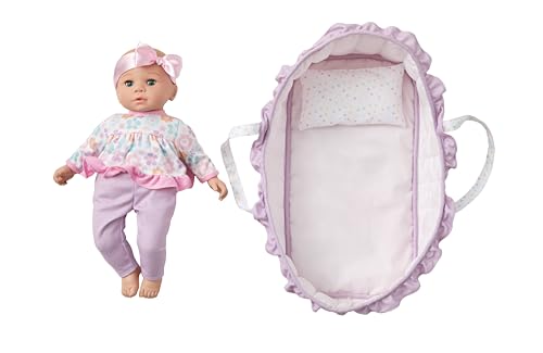 Madame Alexander 14-Inch Sweet Smiles Baby Doll, Slumber Carrier