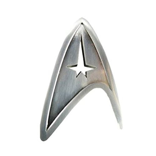 Fashion Jewelry ~ Silvertone Star Trek Brooch Pin