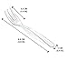 Tasting Mini Forks 50CT - LORESO Clear Small Plastic Forks For Fruit, Dessert and Frozen cakes, BPA Free, Reusable 3.8 Inches - Pack of 50