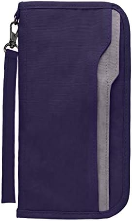 Zoppen RFID Travel Passport Wallet & Documents Organizer Zipper Case with Removable Wristlet Strap 1 Zoppen RFID Travel Passport Wallet & Documents Organizer Zipper Case with Removable Wristlet Strap