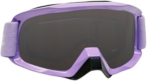 Typhoon Motocross Offroad ATV Dirt Bike MX Goggles , Purple w/ Smoke &amp; Clear Lens