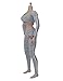 1/6 Female Sportswear Suit for Large Medium Bust Phicen Hottoy Female Body (Gray)