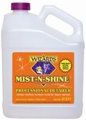 Wizards Products (WIZ01217) Mist-N-Shine Professional Detailer, 1 Gallon Bottle, Adds Gloss to Paint, Chrome and Glass