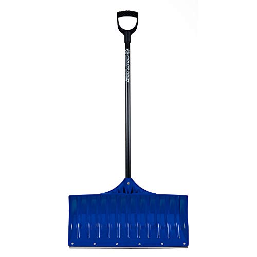 Earthway Contractor 36 Inch Handle Plastic Snow Pusher Shovel with 26 Inch Wide Blade with Steel Scraper - Thumbnail 5