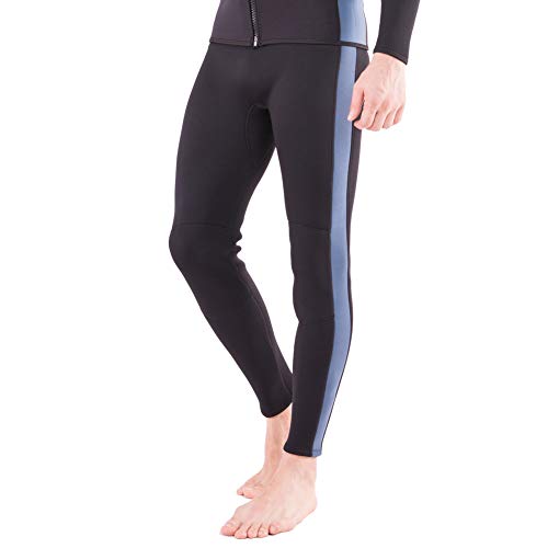 Flexel Wetsuit Pants 2MM Neoprene Men and Women's Surfing Leggings Swim Tights for Diving Snorkeling Kayaking Canoeing Trousers (2mm Pants Navy, Small)