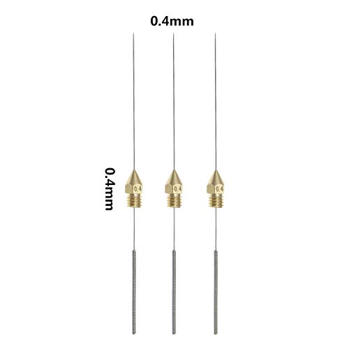 10pcs 3D Printer Nozzle Cleaning Kit Cleaner Pin MK8 Nozzle Cleaning Tool Stainless Steel Nozzle Cleaning Tool Set