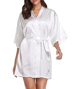 YAOMEI Damen Satin-Kimono Bademantel – Mit Geisha Produktbild-Vorschau 8