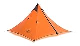 Naturehike Trekking Pole Tent Ultralight 1 Person 3 Season Tent, Lightweight Pyramid Tent for Mountaineering Hiking Camping