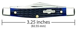 CASE XX WR Pocket Knife Navy Blue Medium Stockman