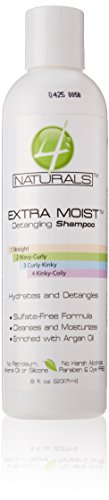 4 Naturals Extra Moist Detangling Shampoo, 8 Ounce