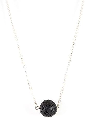 Stainless Steel Elegant Floating Lava Bead Aromatherapy Necklace Charm