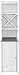 Sauder Caraway Linen Tower, Soft White finish