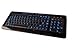 iMBAPrice USB Backlit Blue LED Multimedia Keyboard, Piano Black (iMBA-SBL-BKB)